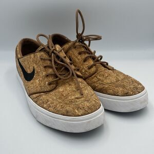 Nike SB Shoes Stefan Janoski Cork Skateboarding Brown 725074-201 Men's Size 9.5